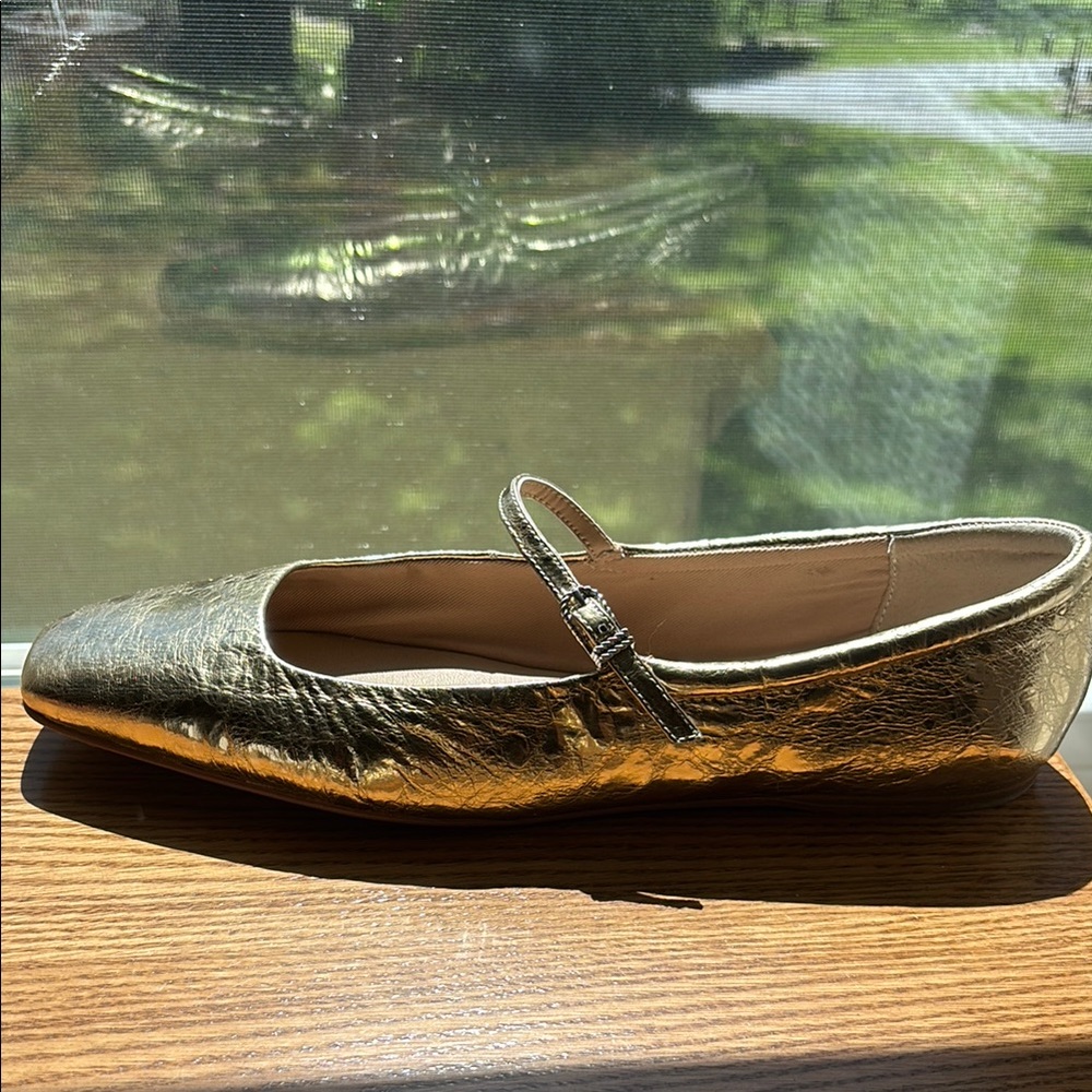 Dolce Vita Gold Moccasin Flats